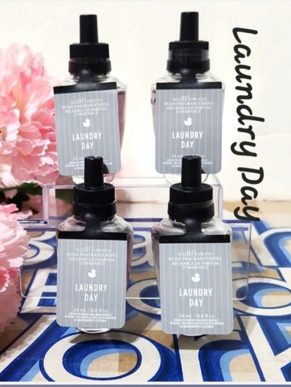 Bath & Body Works White Barn Laundry Day Wallflower Refills X4